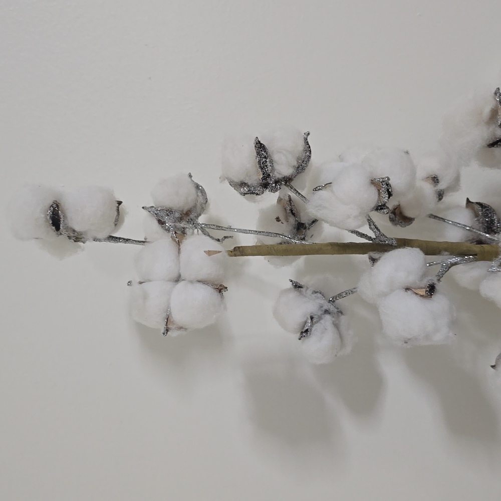 Rustic Cotton Tree with Burlap Base - Picture 9 of 16